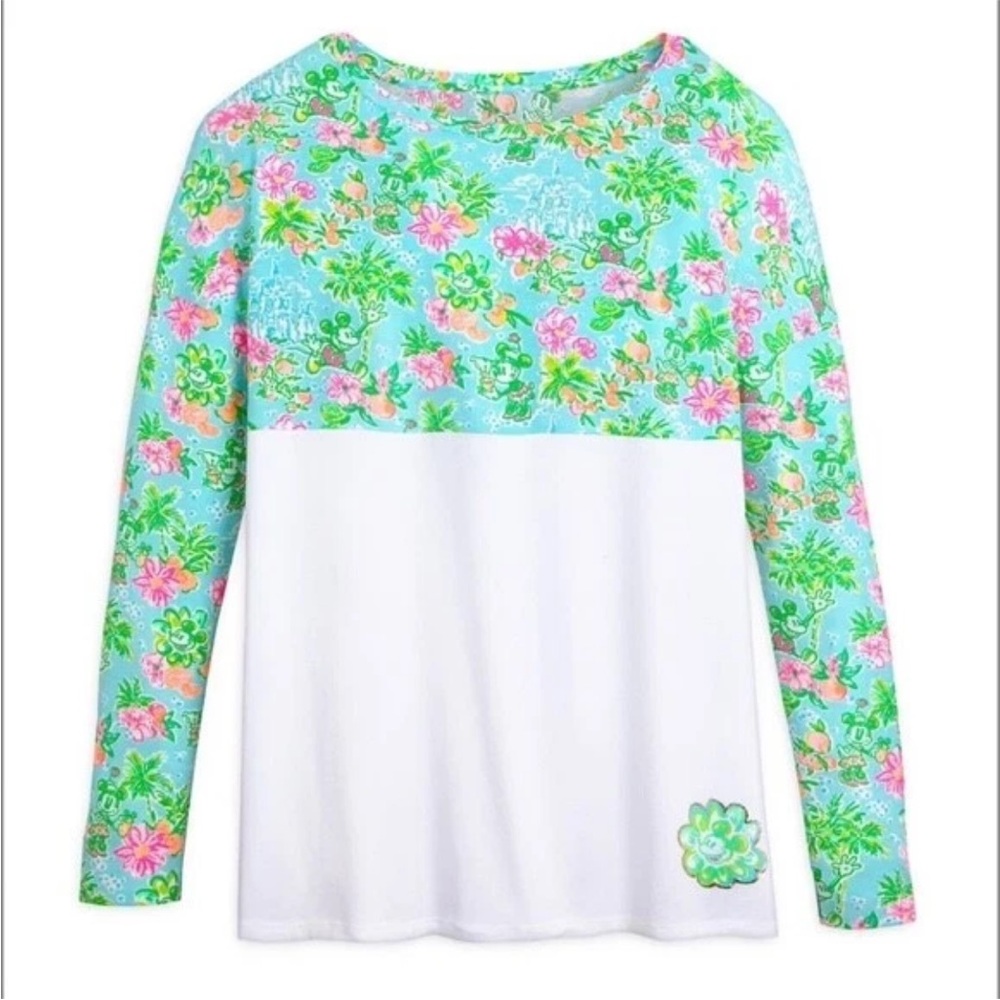 Lily Pulitzer x Disney Parks long sleeve top, XS oversized